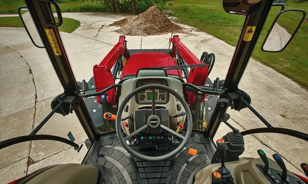 Farmall Utility 55A on a jobsite