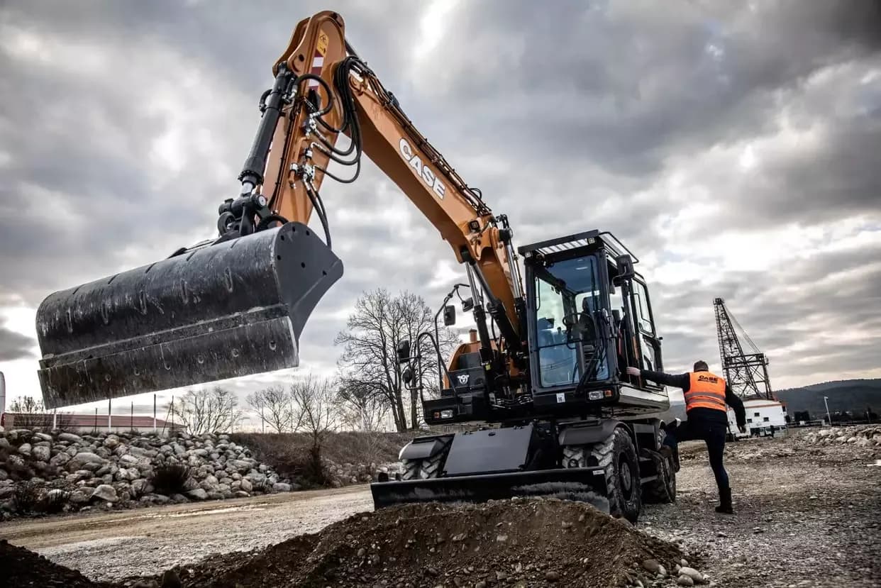 WX210E on a jobsite