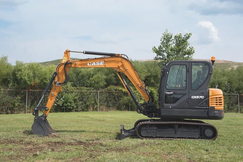 CASE CX57C on a jobsite