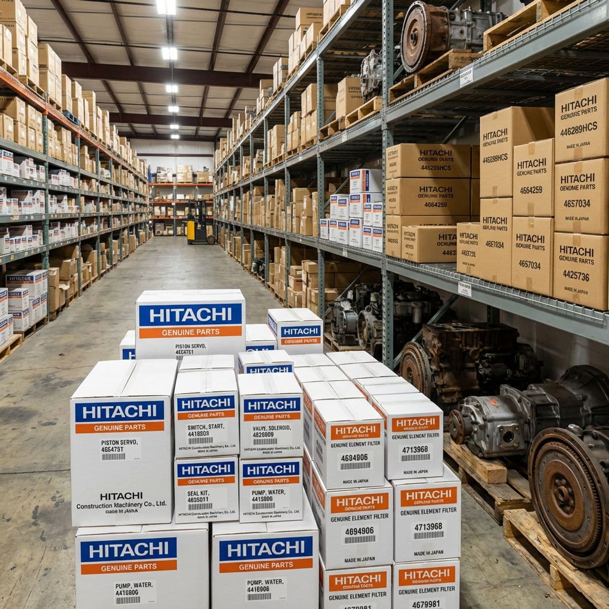 Hitachi genuine parts warehouse