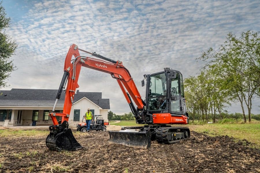 KX040-5 on a jobsite