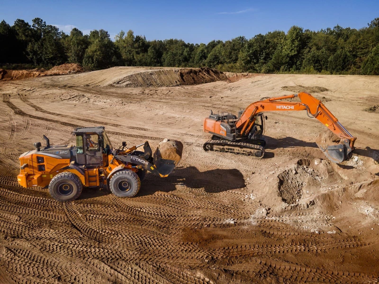 ZX210LC – 7H on a jobsite