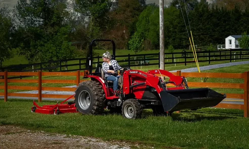 Finish Mowers on a jobsite