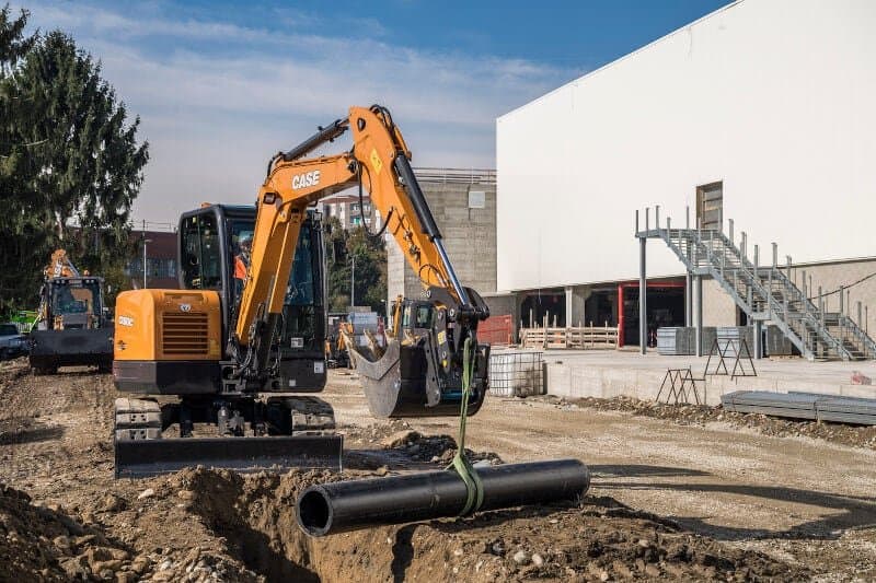 CASE CX60C on a jobsite
