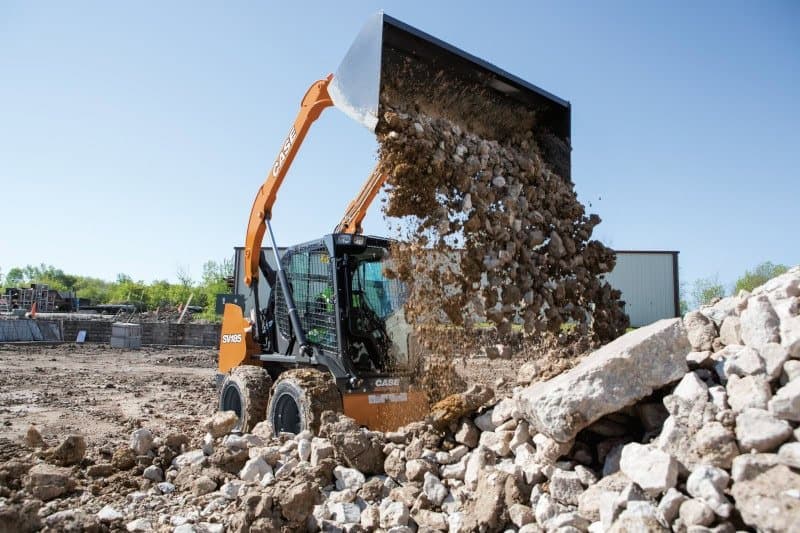 CASE SV185 on a jobsite