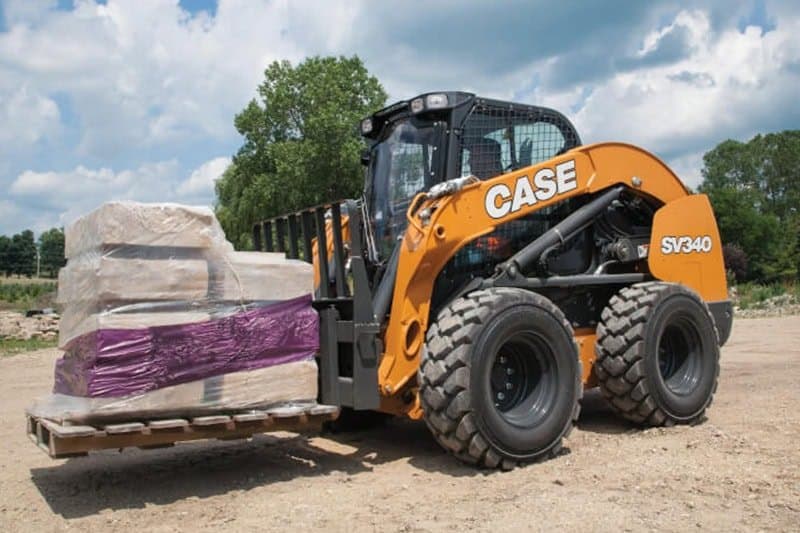 CASE SV340 on a jobsite