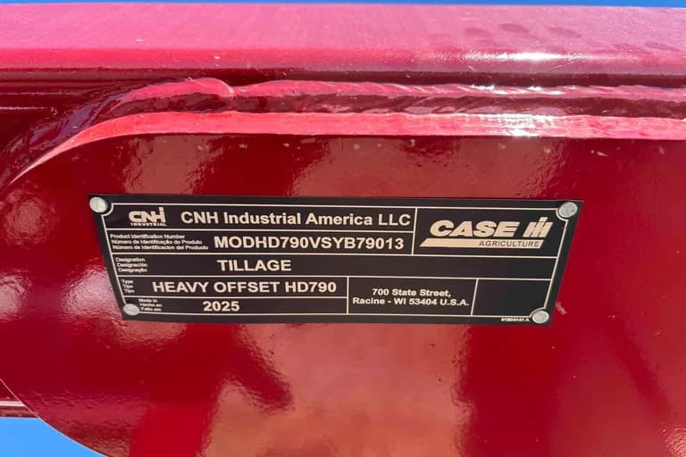 2025 CASE IH 790 OFFSET DISK