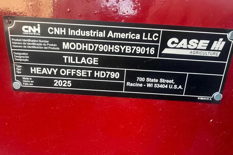 2026 CASE IH 790 OFFSET DISK