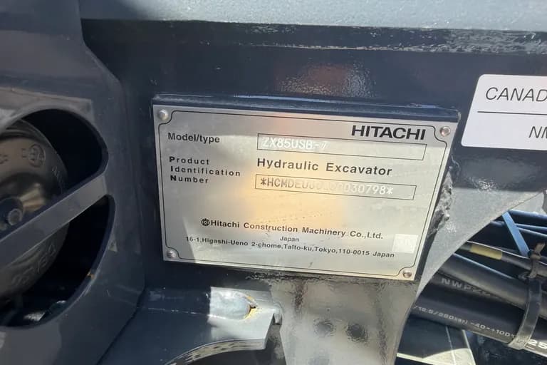 HITACHI ZX85-US-BS-7-C-RT3-LA-AB