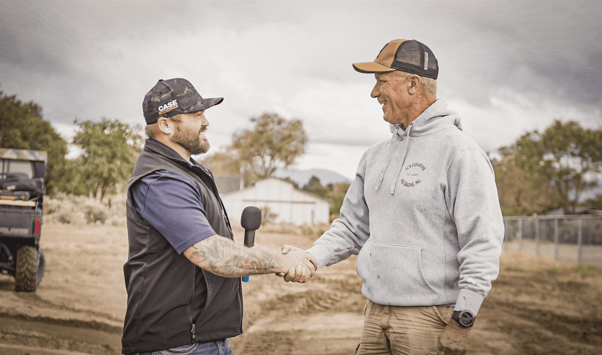 Sonsray team member shaking hands with a customer